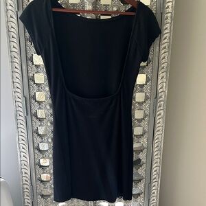 FP Beach Low Back Black Mini Dress S